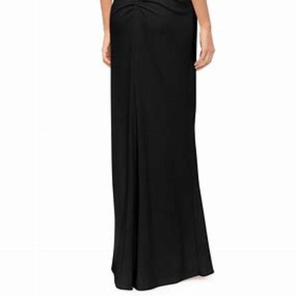 XSCAPE Ruffled Ruched Scuba Fit & Flare Gown - Picture 4 of 4